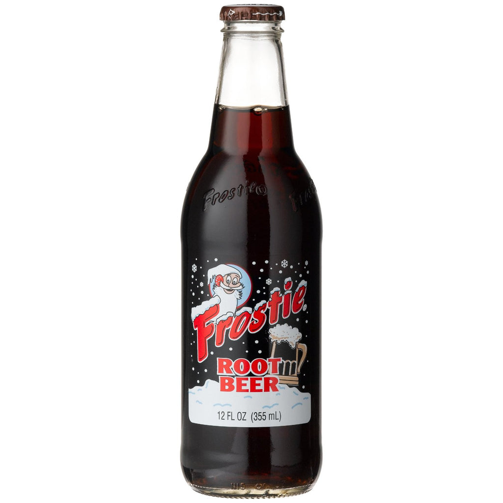 Frostie Root Beer glass bottle soda