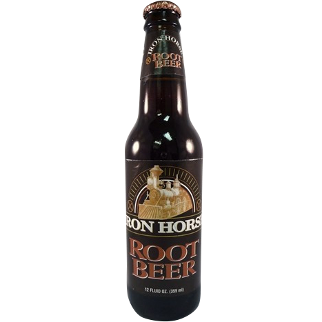 Iron Horse Root Beer Glass Bottle