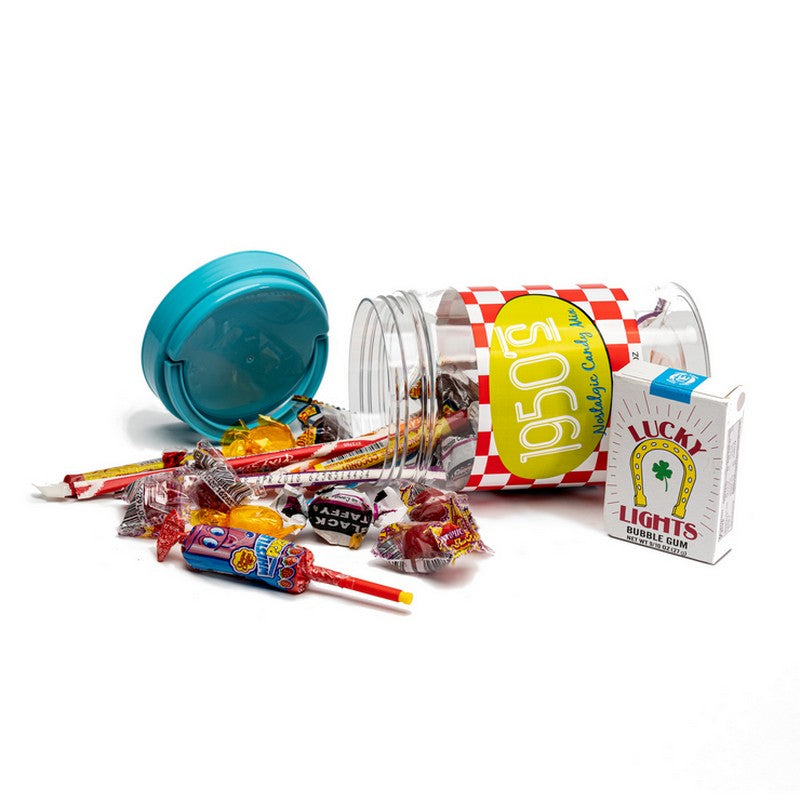 50's Decade Candy Gift Jar