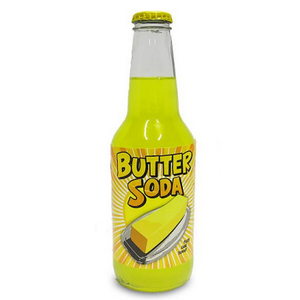 Butter flavored glass bottle soda