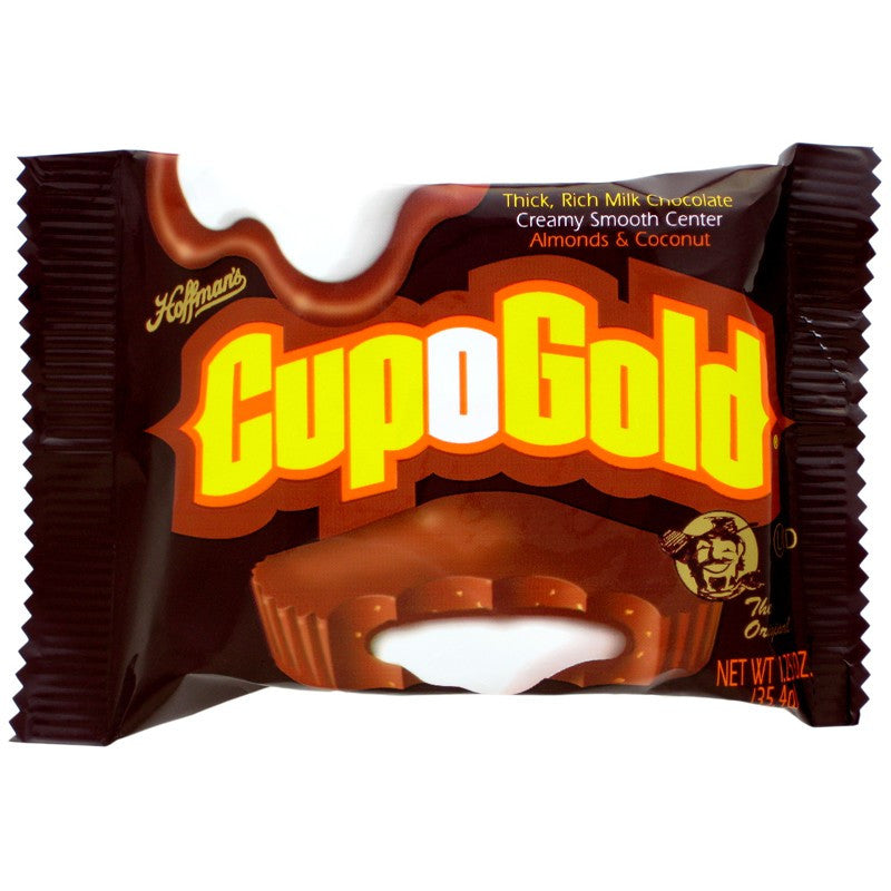 Cup-O-Gold Thick Rich Chocolate Creamy Smooth Center Almonds & Coconut Cup