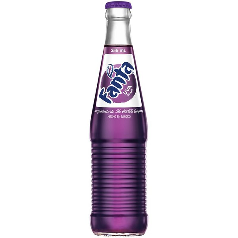 Fanta Grape Glass Bottle