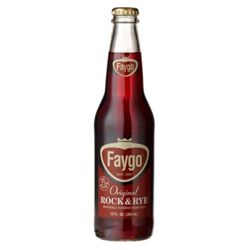 Faygo Rock & Rye Glass Bottle Soda