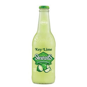 Stewarts Key Lime Glass Bottle Soda