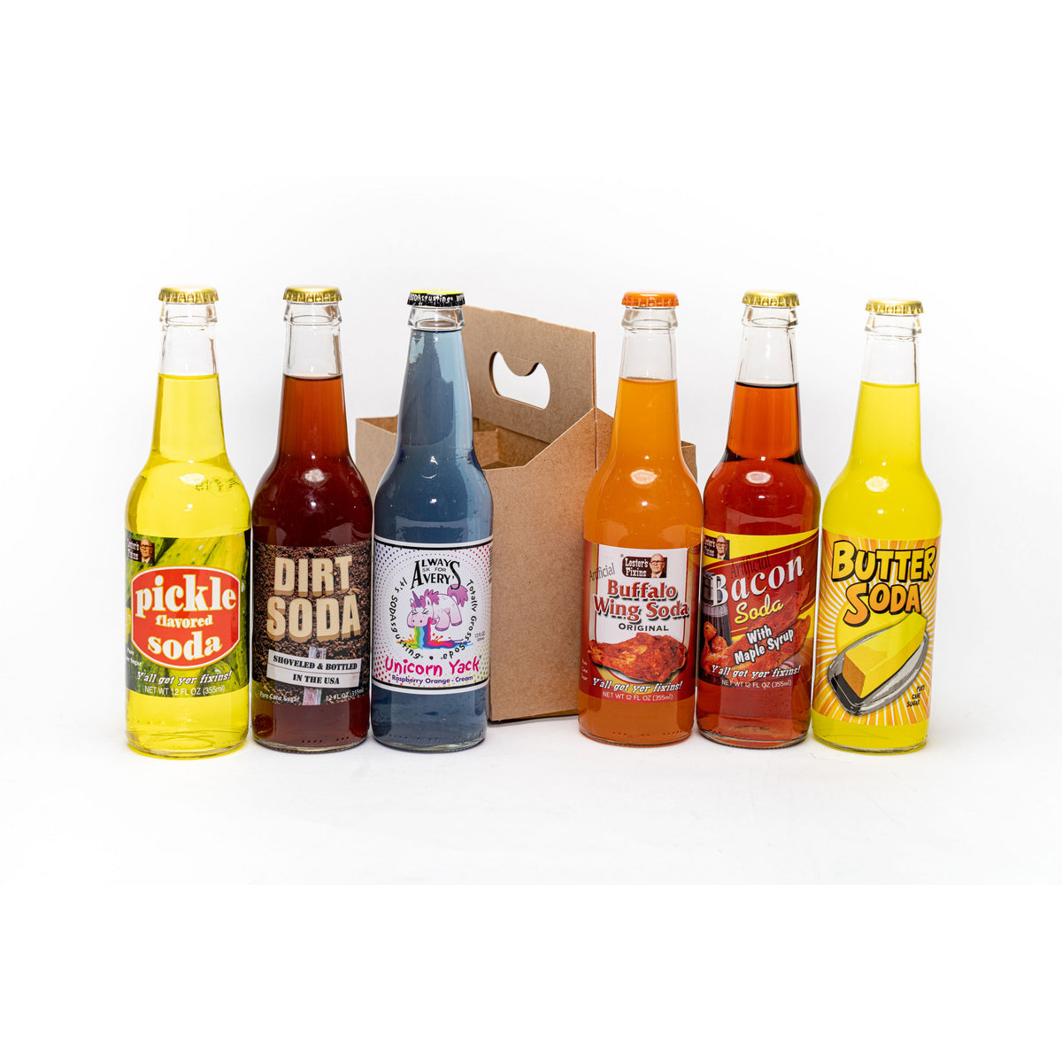Onderscheppen eeuwig nabootsen Weird Soda Sampler 6 Pack - Novelty Candy, Retro Glass Soda & Quirky Gifts  – Blooms Candy & Soda Pop Shop
