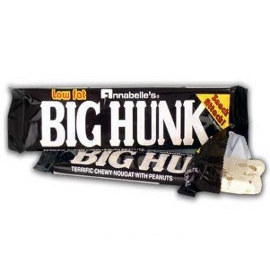 Big Hunk Bar roasted peanuts covered in honey nougart