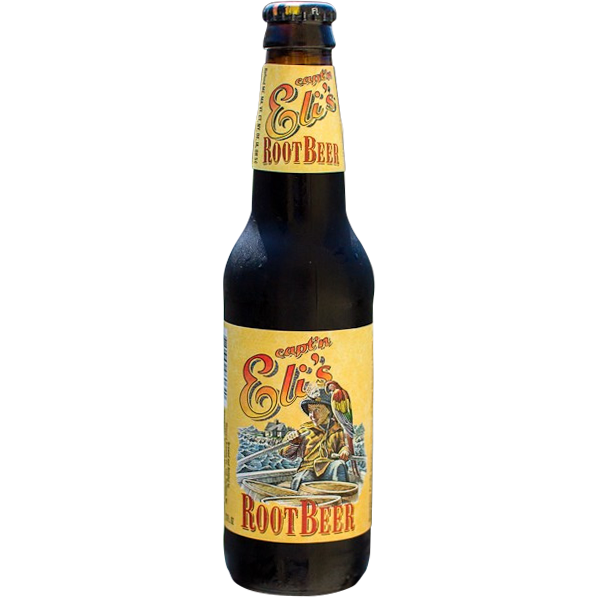 Capt n Eli's Root beer glass bottle