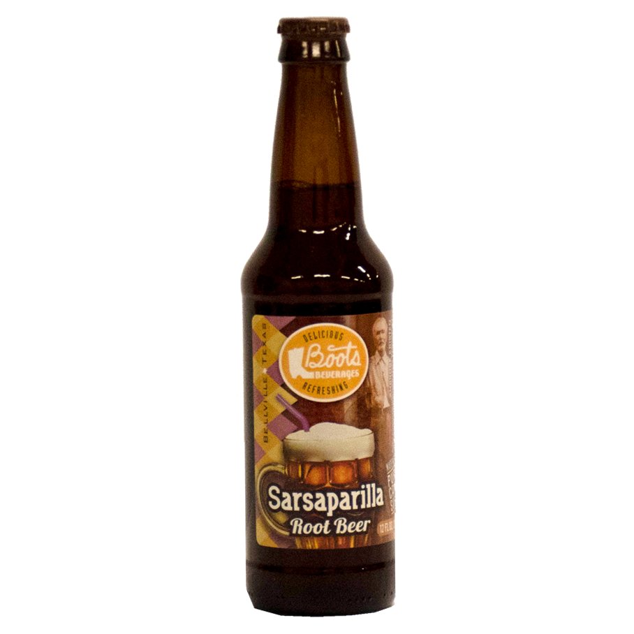 Boots Sarsaparilla Root Beer Glass Bottle