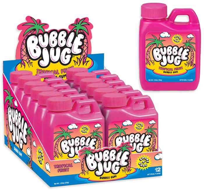 Bubble Jug Tropical Flavored Bubble Gum Blooms Candy & Soda Pop Shop