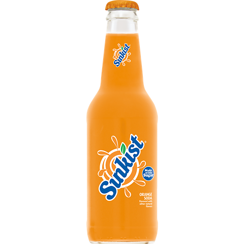 Sunkist glass bottle soda 