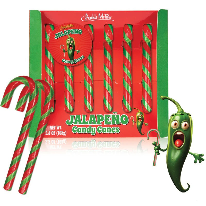 Jalapeno Candy Canes Spicy Candy