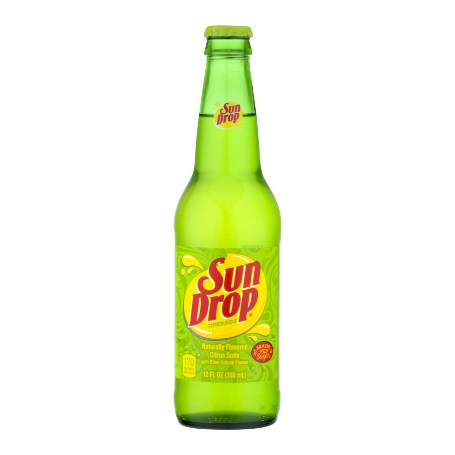 SUN DROP GLASS BOTTLE