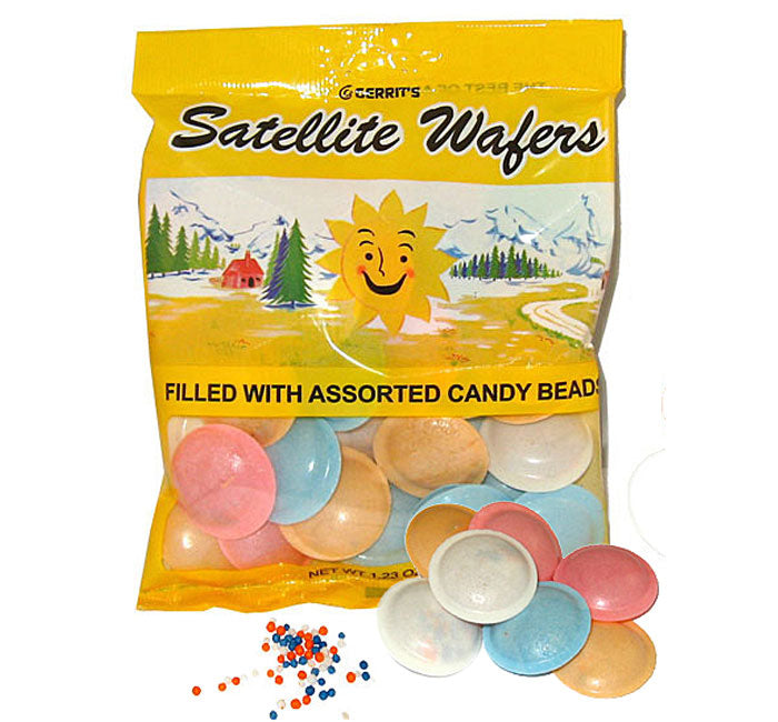 thumbnail image 2 of MyCandyShop Satellite Wafers - 100 Flying Saucer Candies With Sour Powder Centers 2 of 9