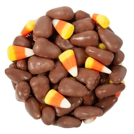 milk chocolate covered candy corn