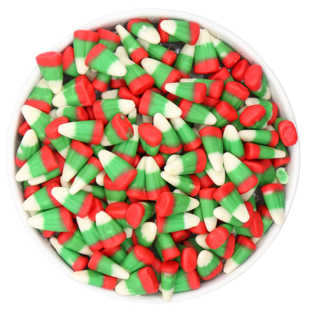 holiday colored Christmas candy corn