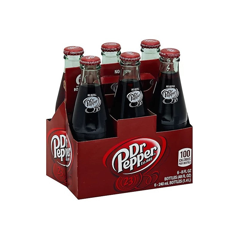 dr pepper 8 oz 6 pack bottles