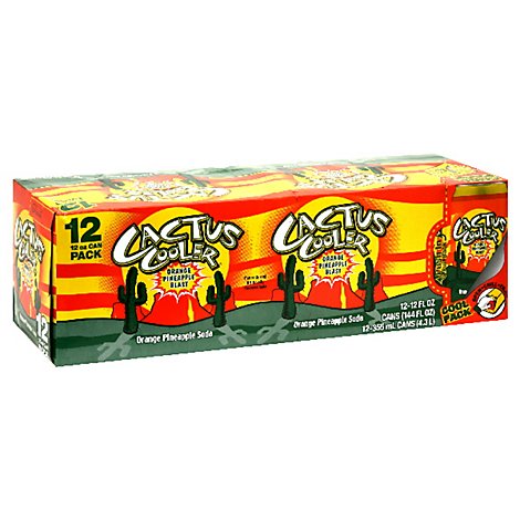  Cactus Cooler Soda Orange Pineapple Blast 12 pack 12-ounce  cans : Grocery & Gourmet Food