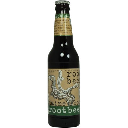 Maine Root Beer Glass Bottle