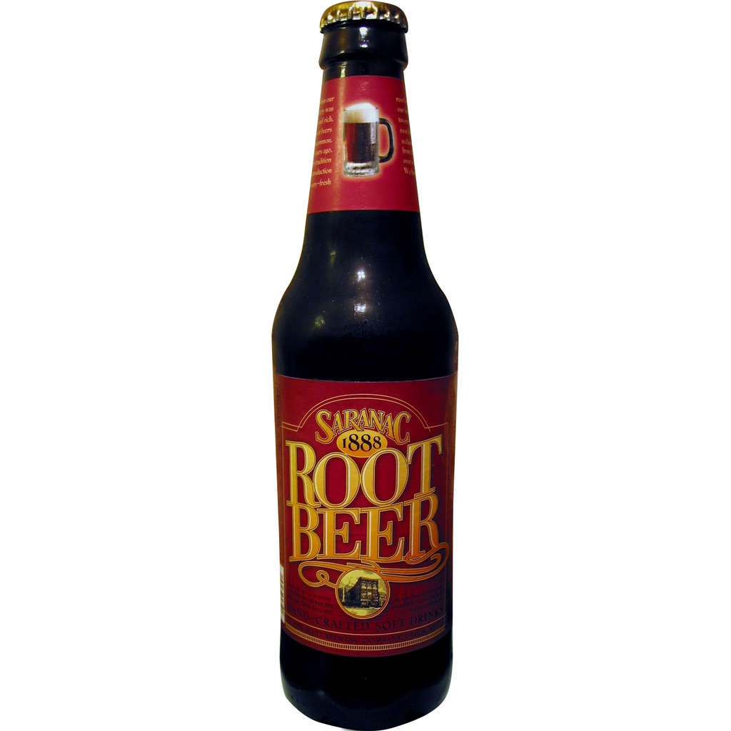 Saranac Root Beer Glass Bottle