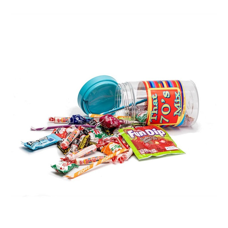 70's Decade Candy Gift Jar