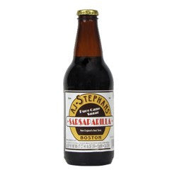 AJ Stephans Sarsaparilla Glass Bottle