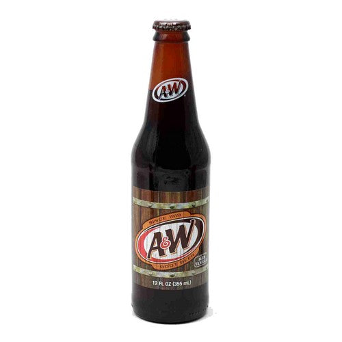 A&W Root Beer Glass Bottled Soda