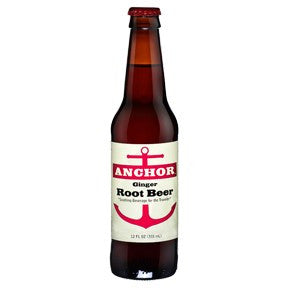 ANCHOR GINGER ROOT BEER GLASS BOTTLE SODA