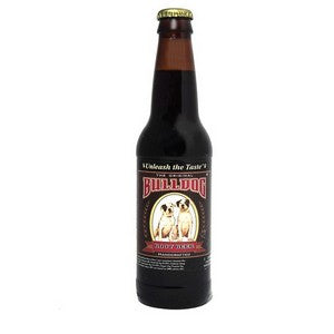 Bulldog Root Beer glass bottle soda