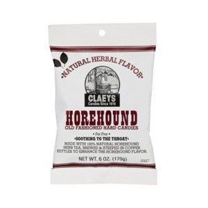 Claeys horehound flavored hard candy