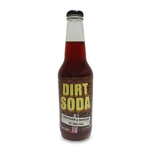 Dirt Flavored glass bottle soda