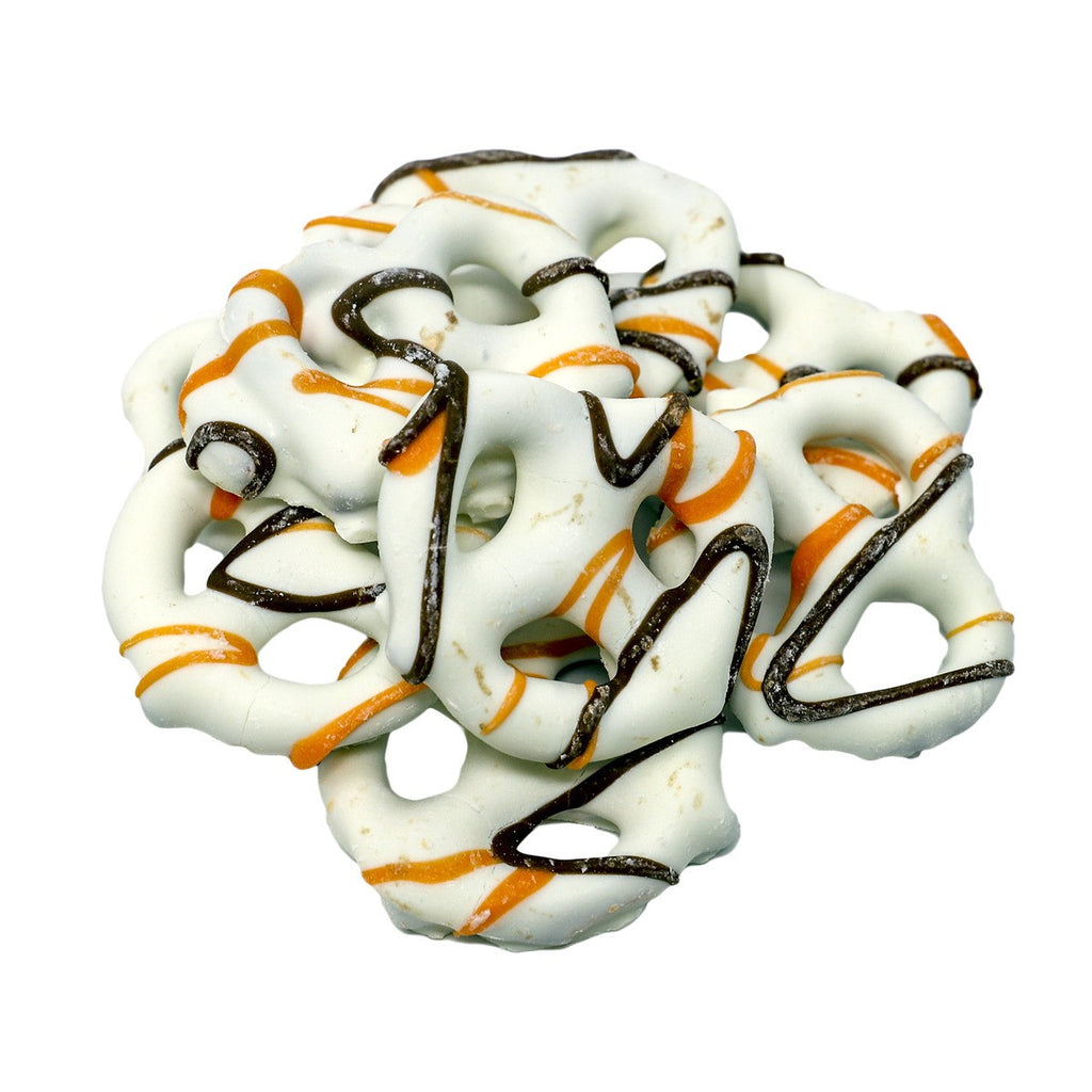 Fall Halloween Pretzels Black & ORange Stripe