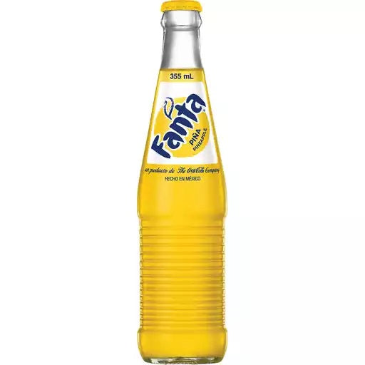 Fanta Pineapple Glass Bottle