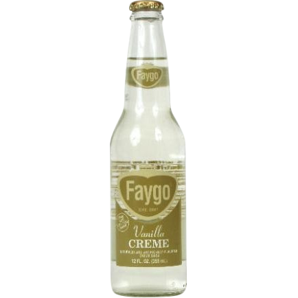 Faygo Vanilla Cream Soda Glass Bottle