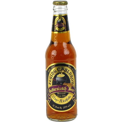 Flying Cauldron Butterscotch Beer glass bottle