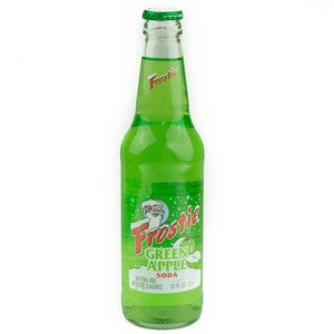 Fostie Green Apple glass bottle soda