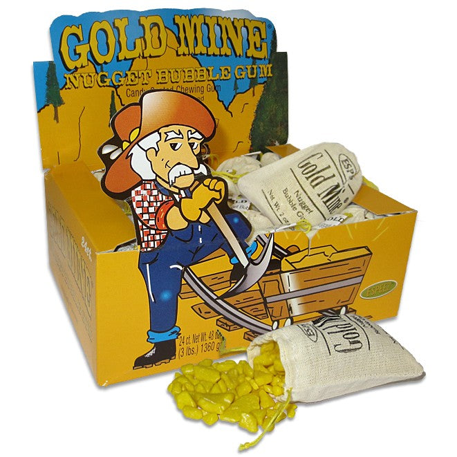 Gold Mine Nugget Gum Pouch Nostalgic Candy