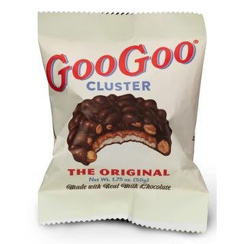Goo Goo Cluster  Original chocolate covered peanuts and rich nougart