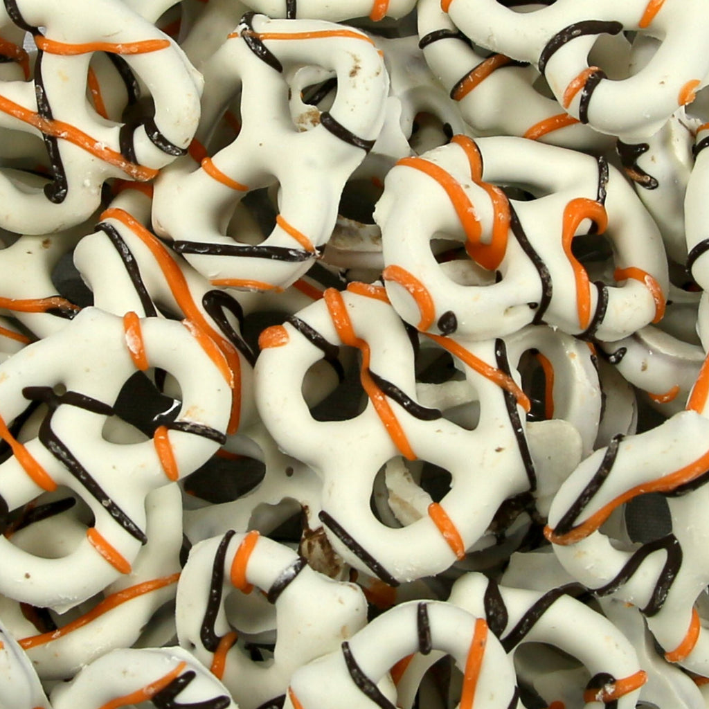 Halloween Pretzels Black & Orange Striped