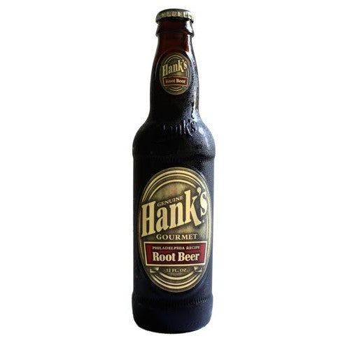 Hanks Gourmet Root Beer glass bottle