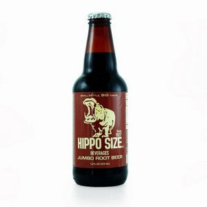 Hippo Size glass bottle root beer