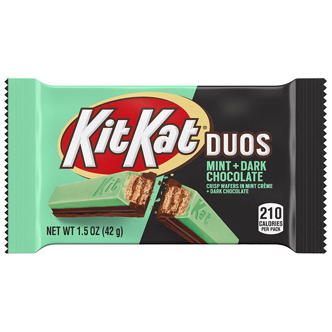 Kit Kat Duos Dark Chocolate & Mint bars