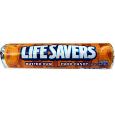 Life Savers Butter Rum flavored hard candy