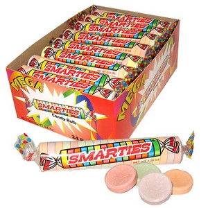 Mega Smarties Candy Rolls