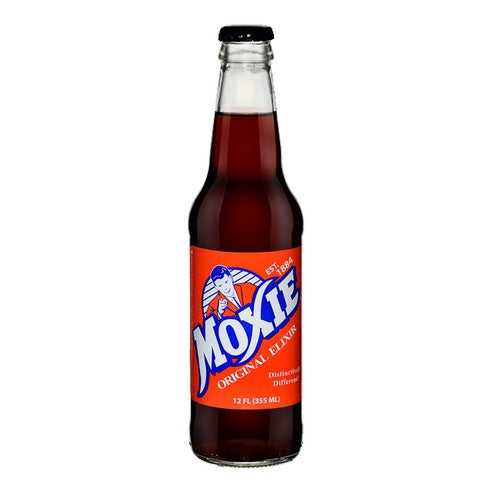 Moxie Original Elixir Glass Bottled Soda Pop