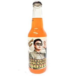 Nuclear Orange Bomb Kim Jong glass bottle soda