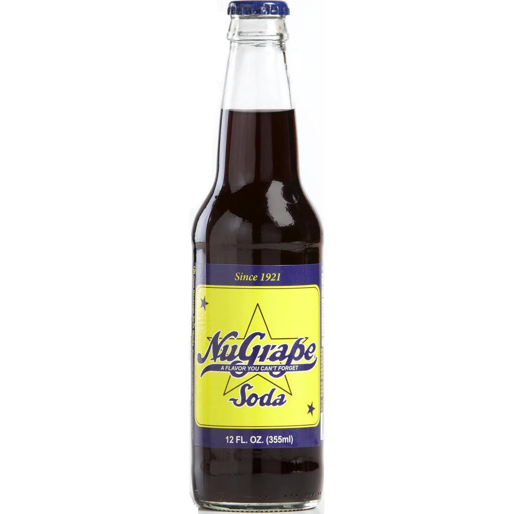 NuGrape glass bottle soda