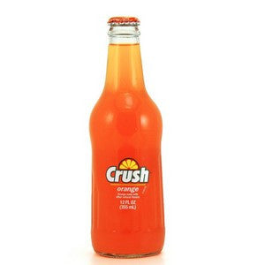 Orange Crush glass bottle soda