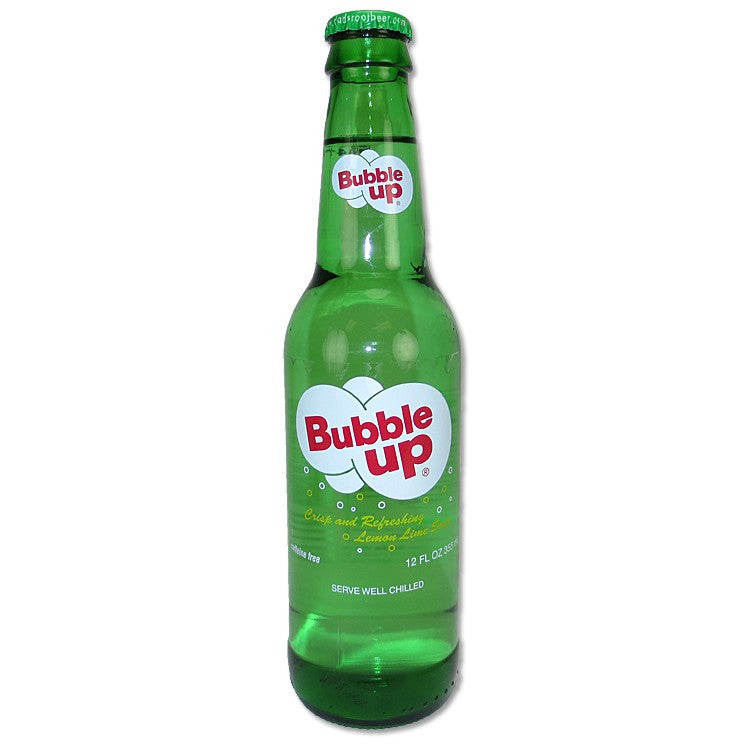 Bubble Up glass bottle soda