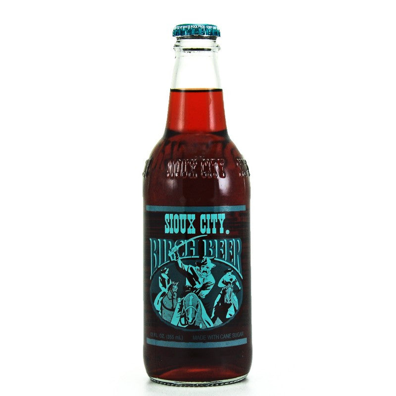 Sioux City Birch Beer Glass Bottle