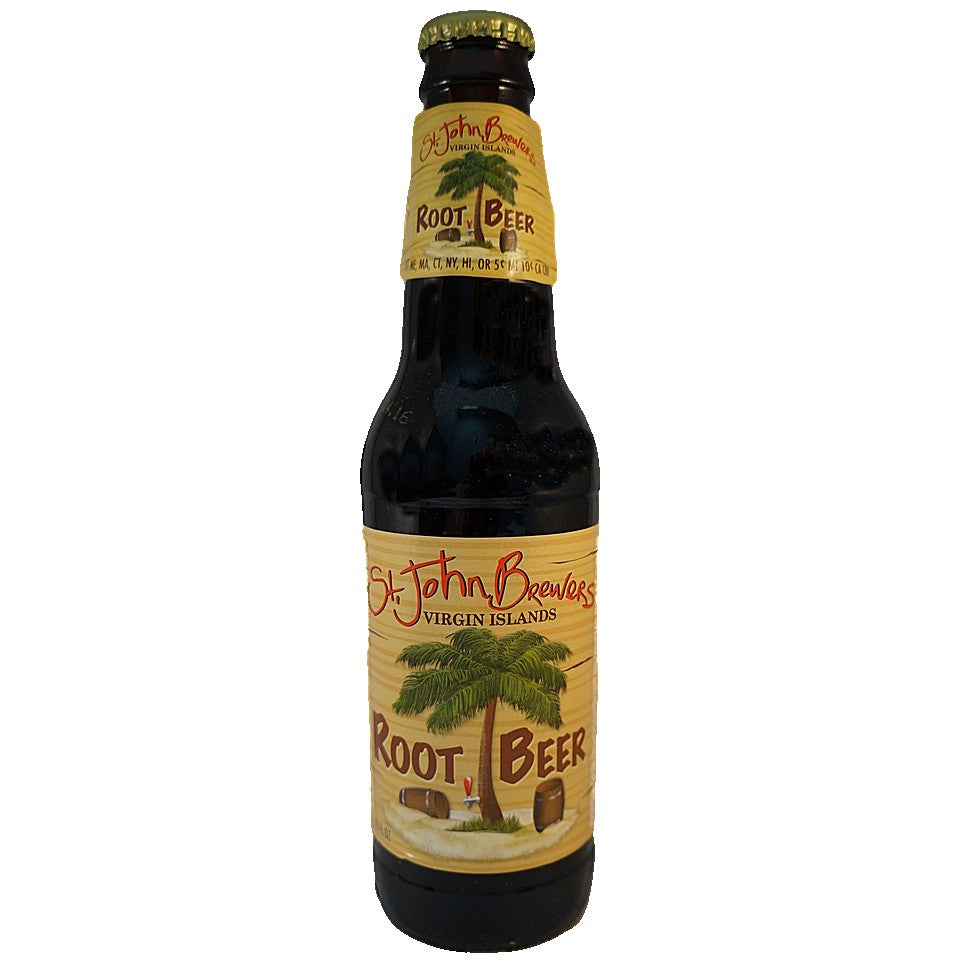 St Johns Root Beer Glass Bottle